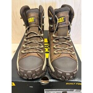 CAT Invader Waterproof Hiking Boot Soft Toe Men's US 10.5 Brown